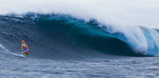 planche à voile vague