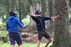 Archery tag activité insolite à Grenoble 